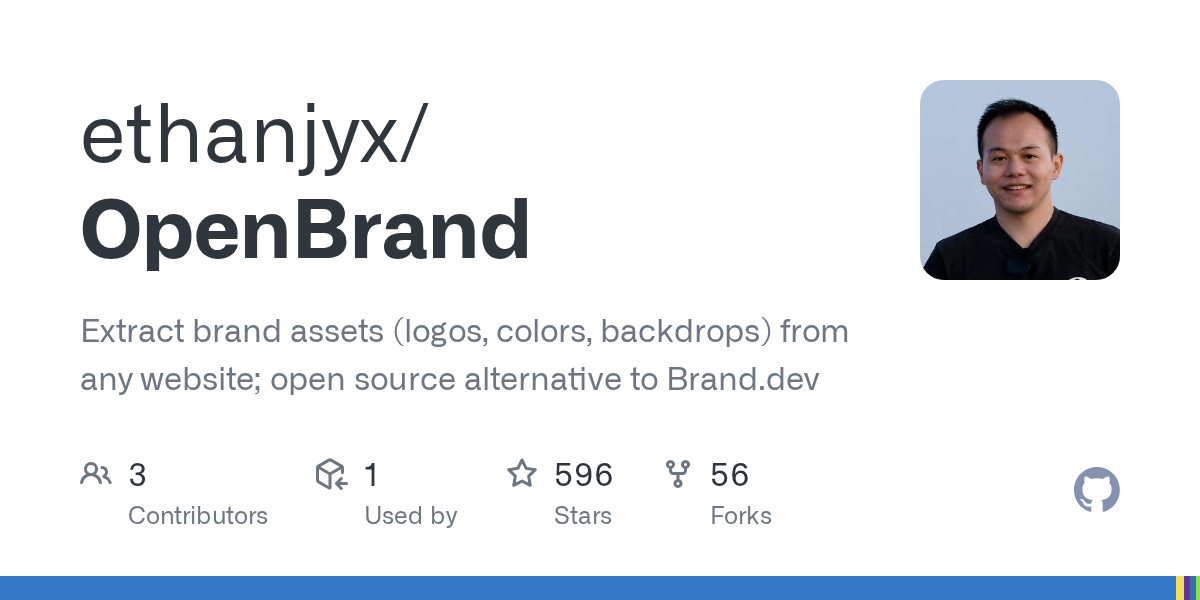 OpenBrand — 웹사이트 URL로 브랜드 에셋 자동 추출