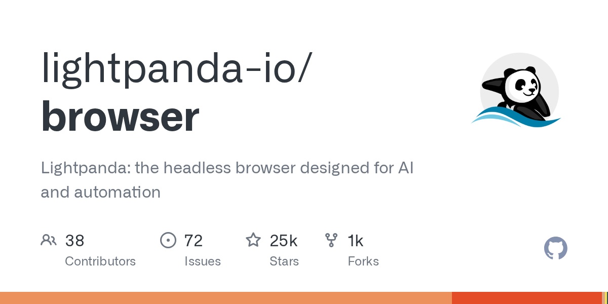 Lightpanda — AI 자동화용 초경량 헤드리스 브라우저