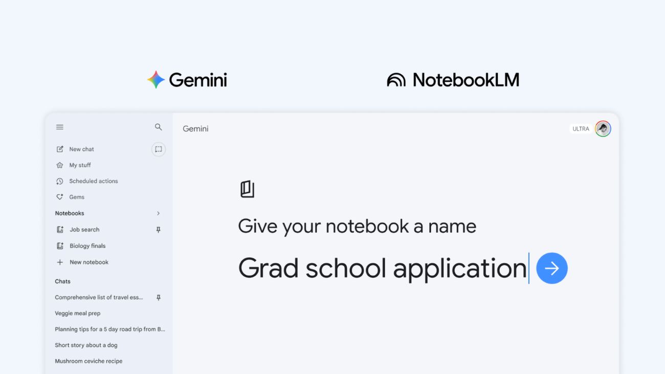 Gemini Notebooks — 제미나이와 NotebookLM 연동 프로젝트 관리