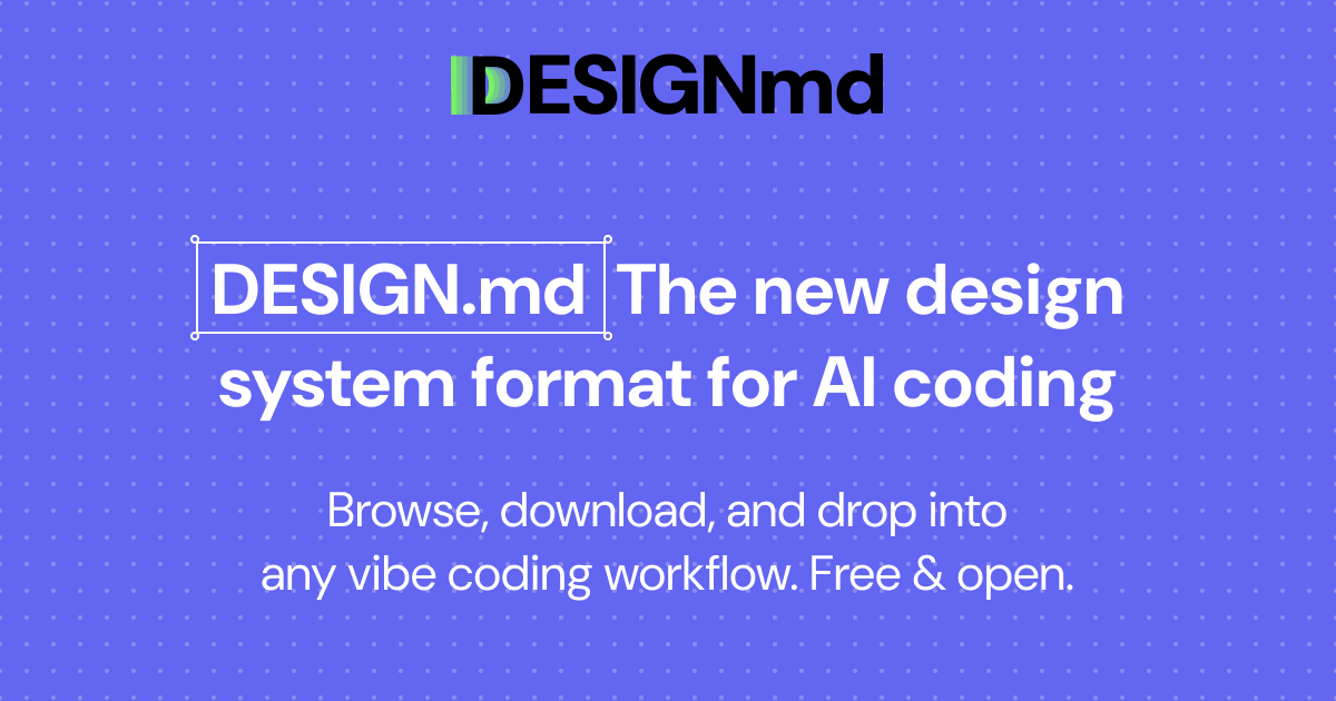 DESIGN.md — AI 에이전트를 위한 디자인 시스템 마크다운 포맷
