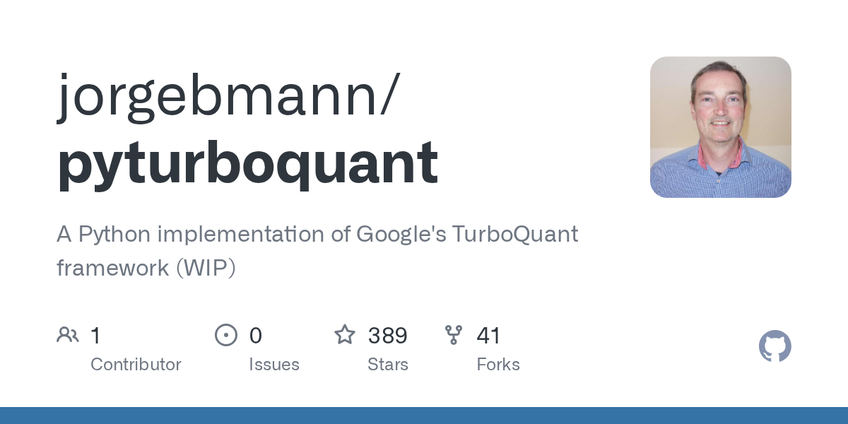 pyturboquant: RAG 인덱스를 31GB에서 4GB로 압축