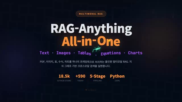 RAG-Anything — 표·수식·차트까지 이해하는 멀티모달 RAG 프레임워크