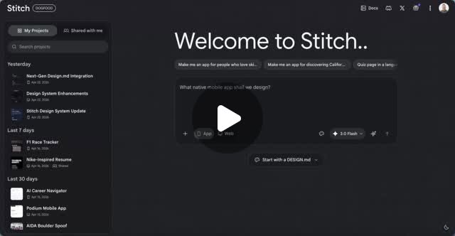 Stitch — 마크다운 기반 자동 디자인 시스템 생성