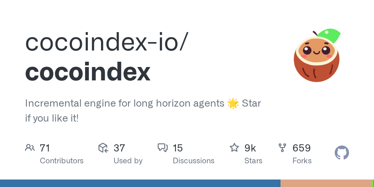 CocoIndex — 실시간 RAG 데이터 갱신 엔진