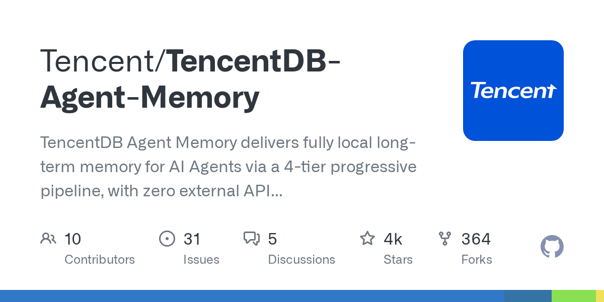 TencentDB Agent Memory — 계층형 메모리로 에이전트 토큰 61% 절감