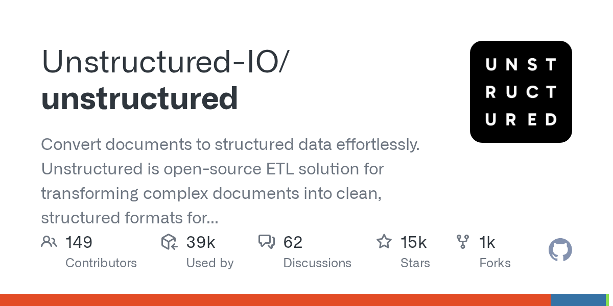 Unstructured — 비정형 문서를 구조화된 데이터로 변환하는 오픈소스 ETL