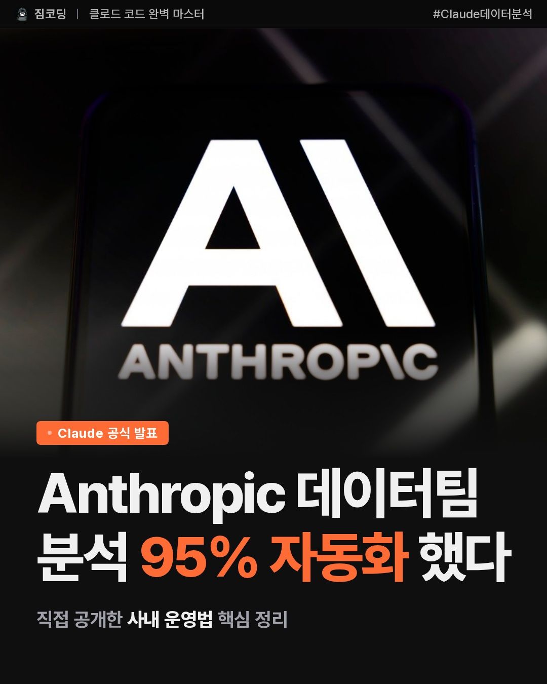 Claude — 95% 자동화로 데이터 분석 셀프서비스 실현