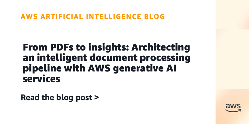 Amazon Bedrock Data Automation — 지능형 문서 처리 파이프라인 구축