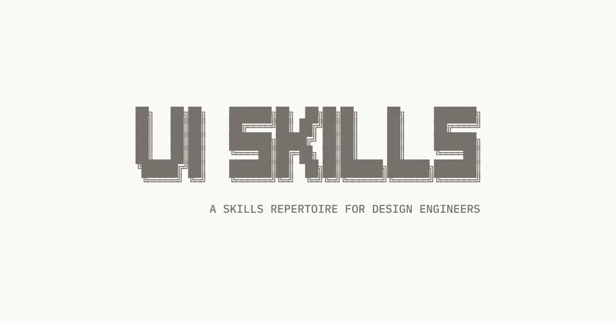 ui-skills — AI 생성 디자인의 '싸구려 같은 느낌'을 규칙으로 정의해 해결