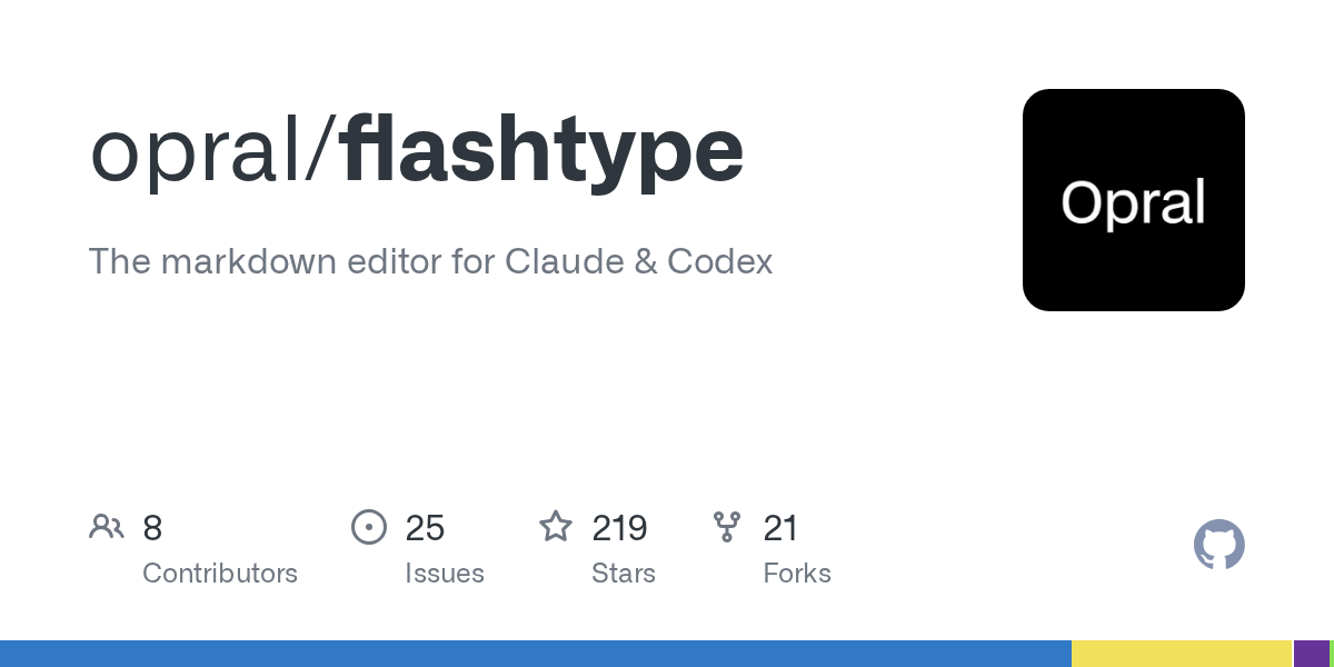Flashtype — AI 수정사항을 라인별로 검토하는 마크다운 에디터