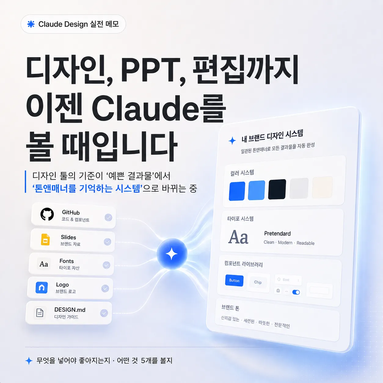Claude Design — 디자인 시스템 기반 AI 화면 생성