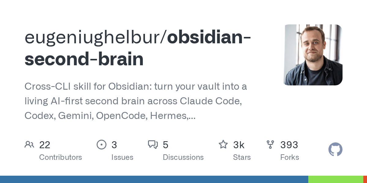 Obsidian Second Brain — AI 우선 크로스 CLI 기반 자동갱신 노트 시스템