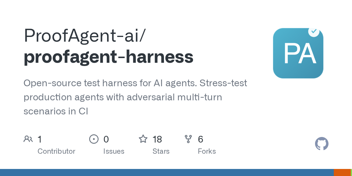 ProofAgent-Harness: AI 에이전트 신뢰성 평가를 위한 컨텍스트 엔지니어링 검증 도구