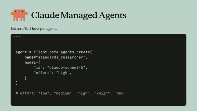 Claude Managed Agents — 에이전트별 사고 수준 조절 및 실시간 모니터링 기능 추가