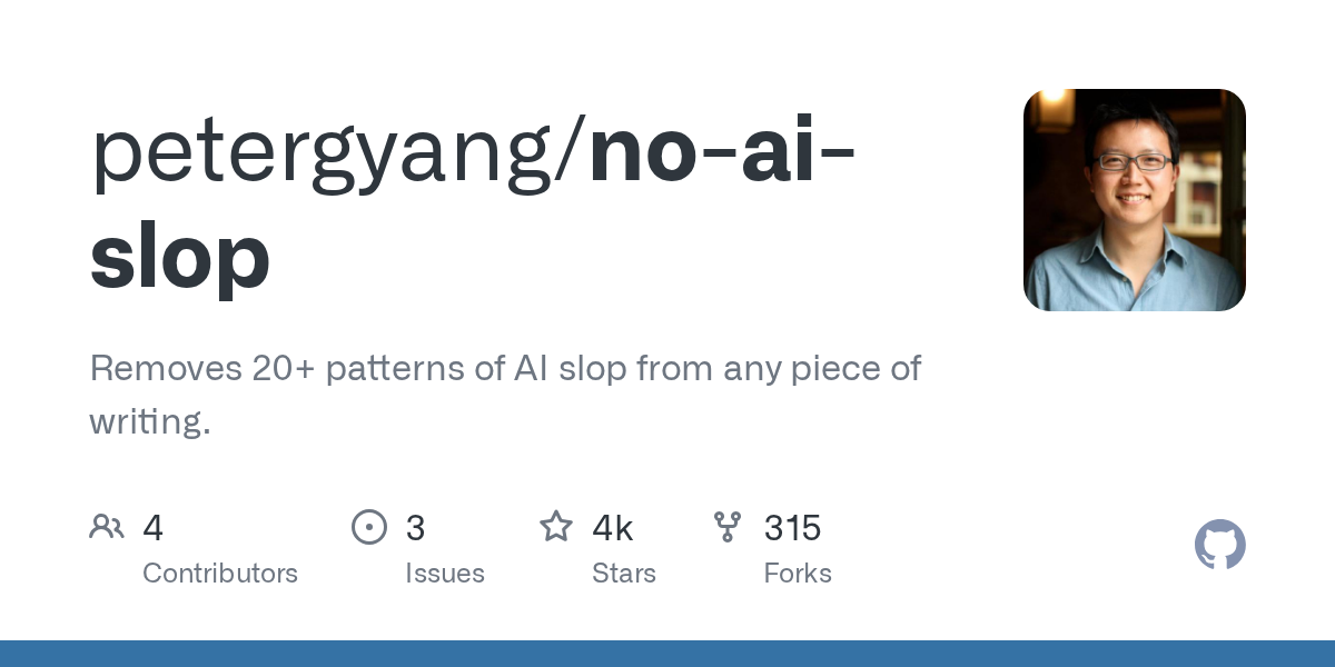 stop-slop — AI 글쓰기 패턴을 자동으로 제거하는 Claude 스킬