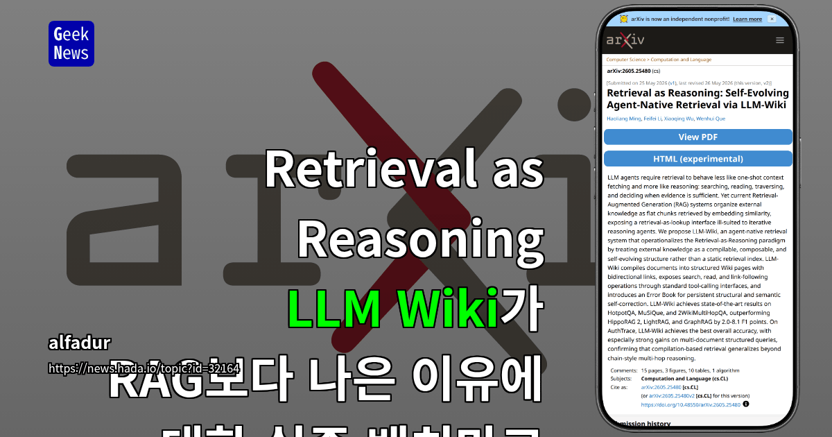 LLM-Wiki: 링크 기반 위키 네비게이션으로 멀티홉 추론 강화