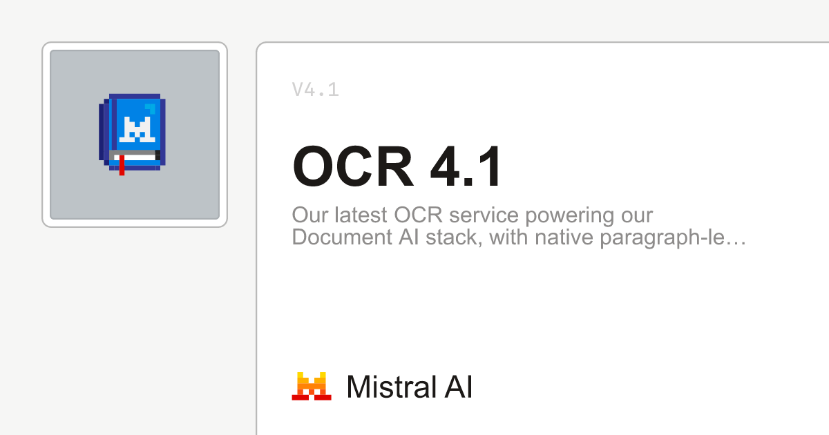 OCR 4.1 — Document AI 스택을 위한 단락 수준 경계 상자 추출