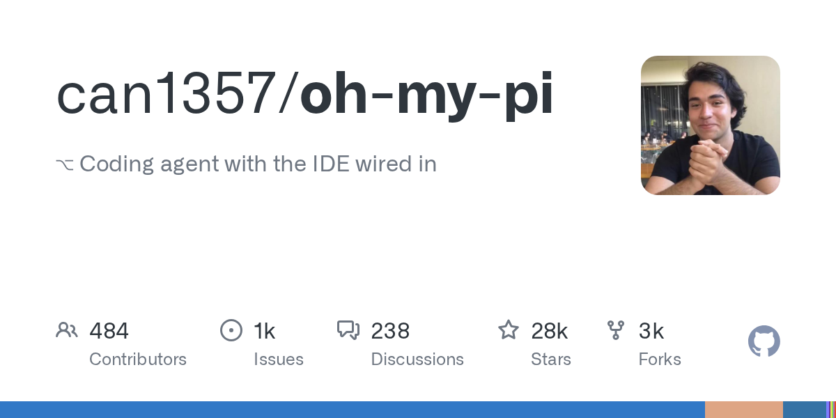 oh-my-pi — IDE 통합 터미널 코딩 에이전트