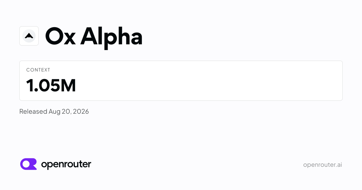 Ox Alpha — Fable 5 능가하는 익명 모델 무료 공개
